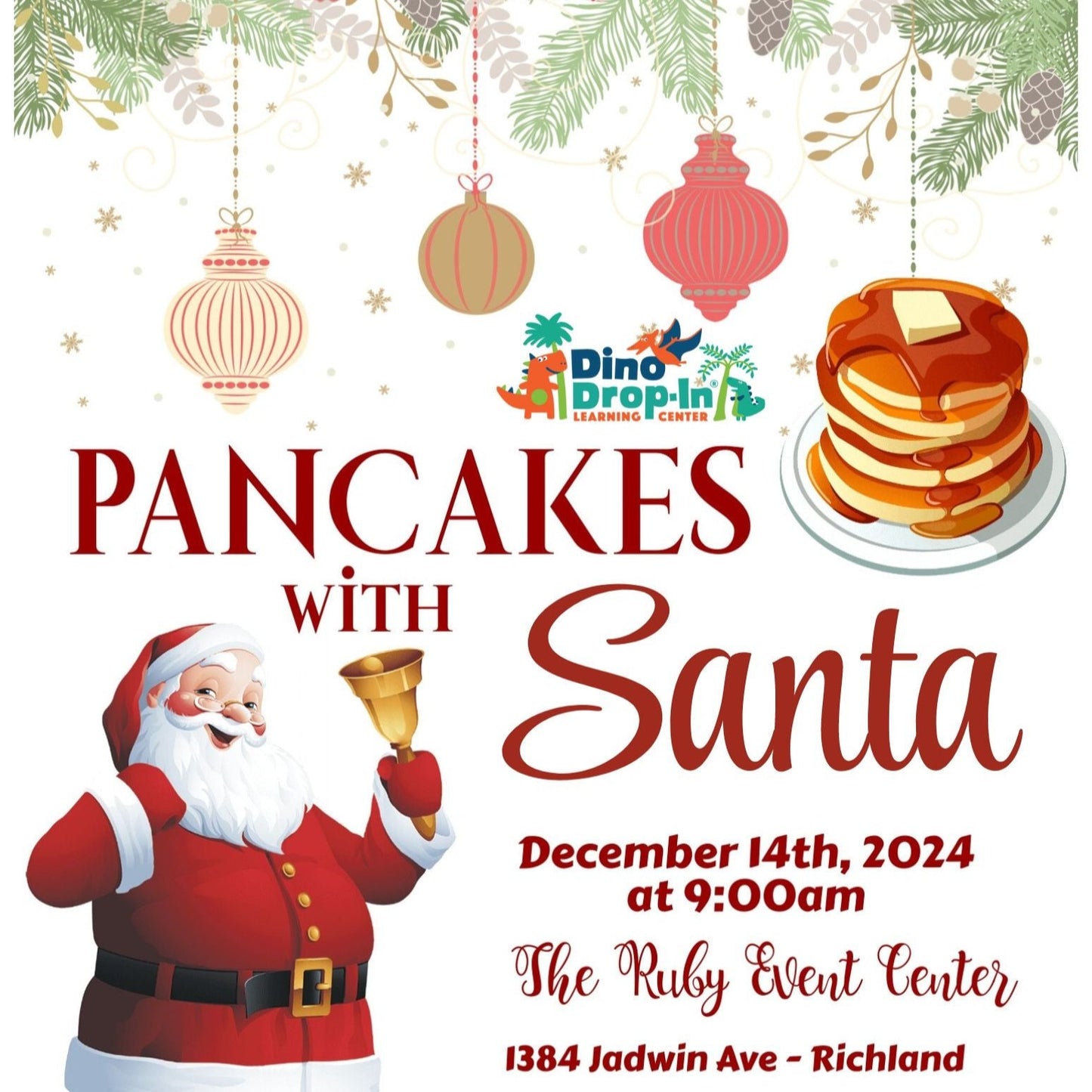 12/14 - Pajamas, Pancakes & SANTA!