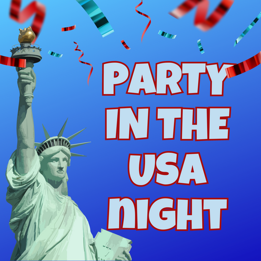 7/25 - Party in the USA Dino Night - Ellensburg